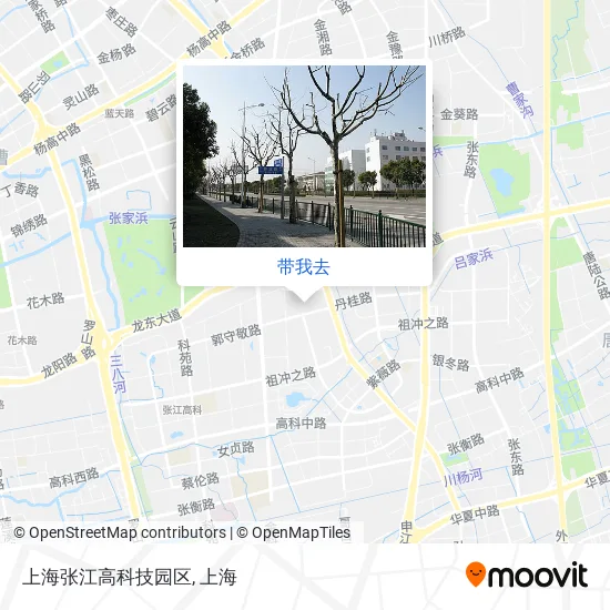 上海张江高科技园区地图