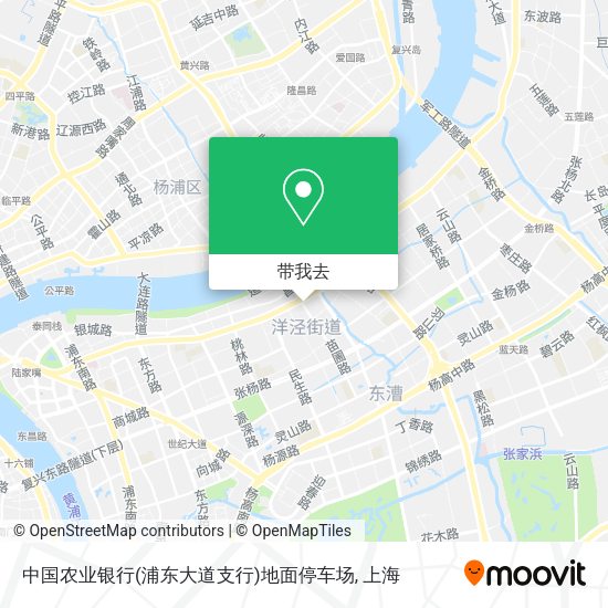 中国农业银行(浦东大道支行)地面停车场地图