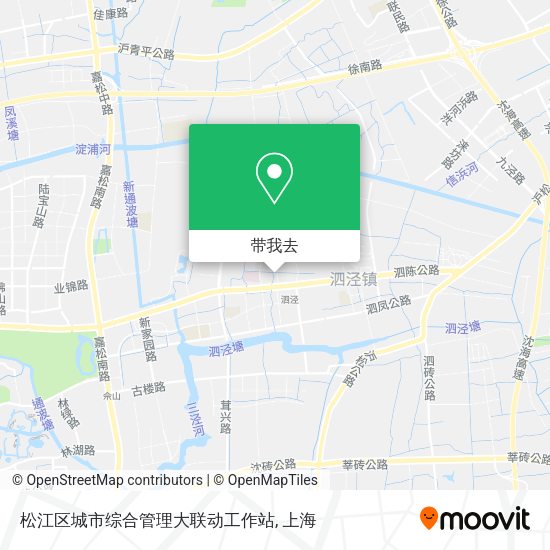 松江区城市综合管理大联动工作站地图