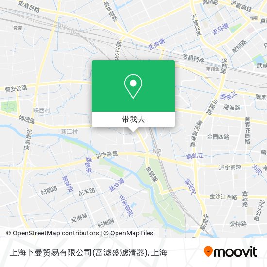 上海卜曼贸易有限公司(富滤盛滤清器)地图
