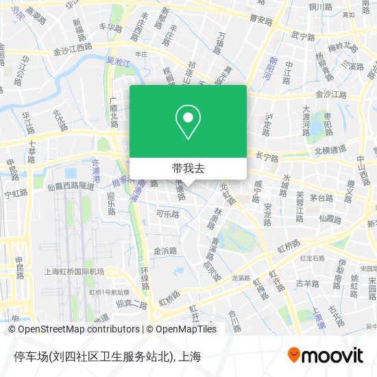 停车场(刘四社区卫生服务站北)地图
