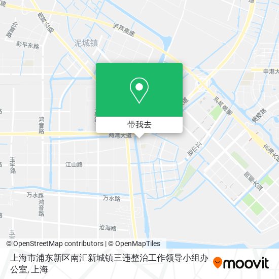 上海市浦东新区南汇新城镇三违整治工作领导小组办公室地图