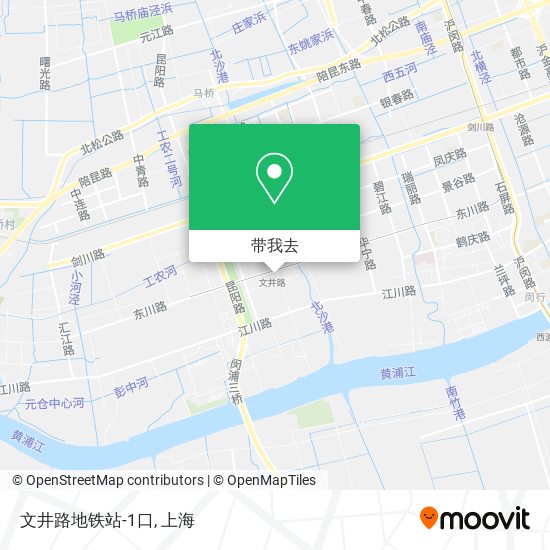 文井路地铁站-1口地图