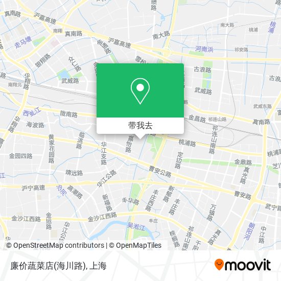 廉价蔬菜店(海川路)地图