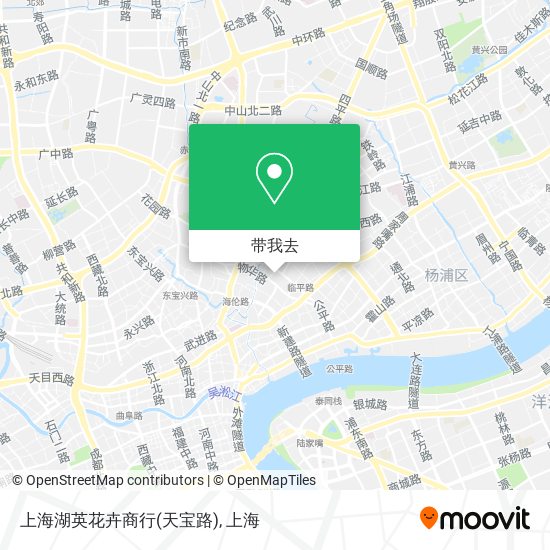 上海湖英花卉商行(天宝路)地图