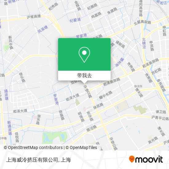 上海威冷挤压有限公司地图