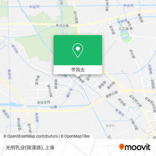 光明乳业(留溪路)地图