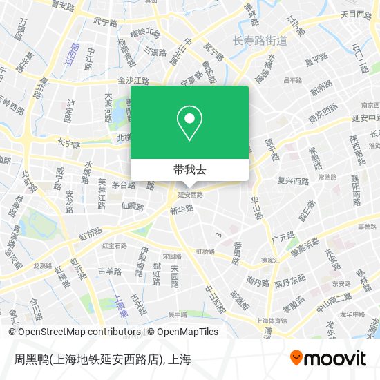 周黑鸭(上海地铁延安西路店)地图