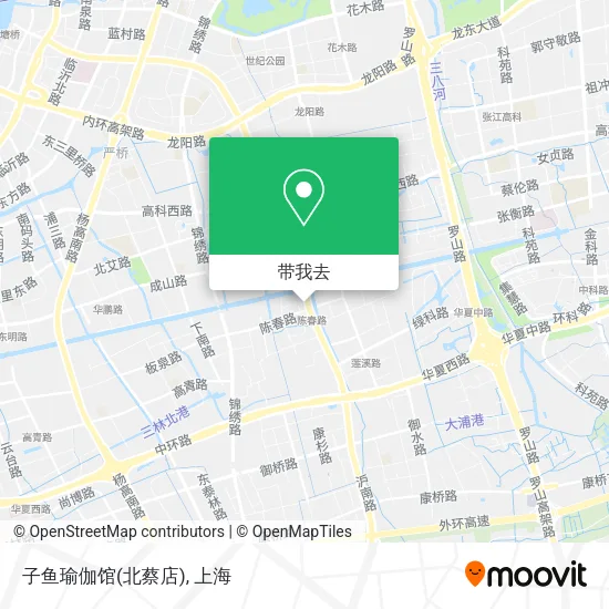 子鱼瑜伽馆(北蔡店)地图