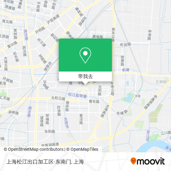 上海松江出口加工区-东南门地图