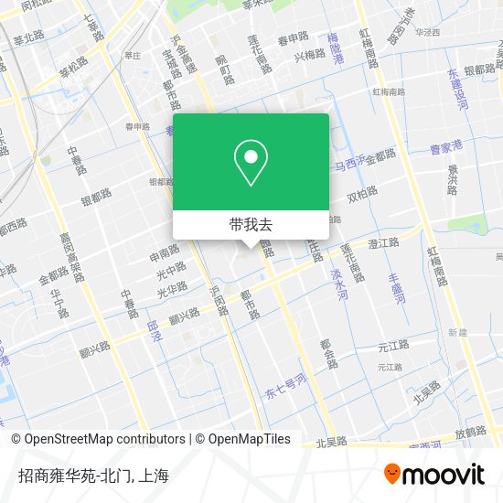 招商雍华苑-北门地图
