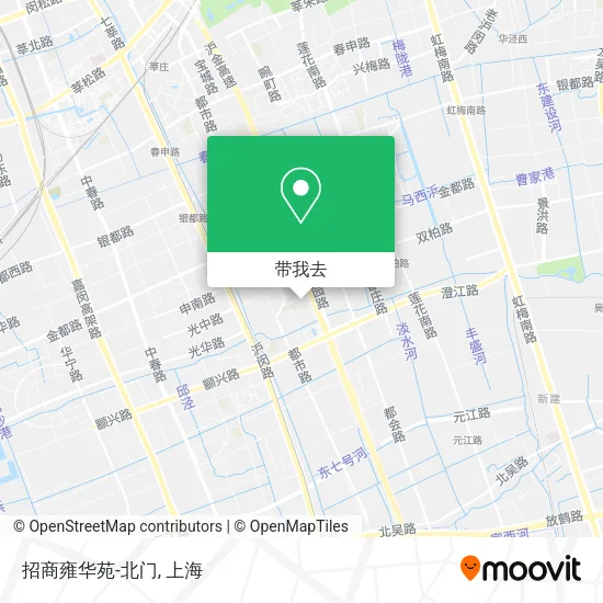 招商雍华苑-北门地图