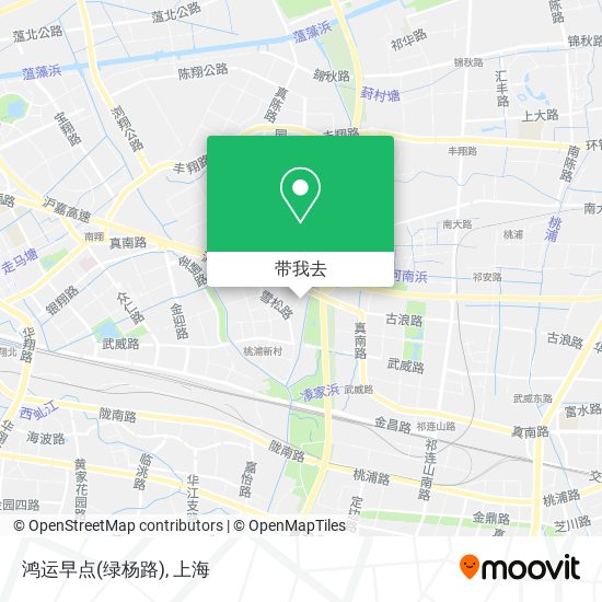 鸿运早点(绿杨路)地图