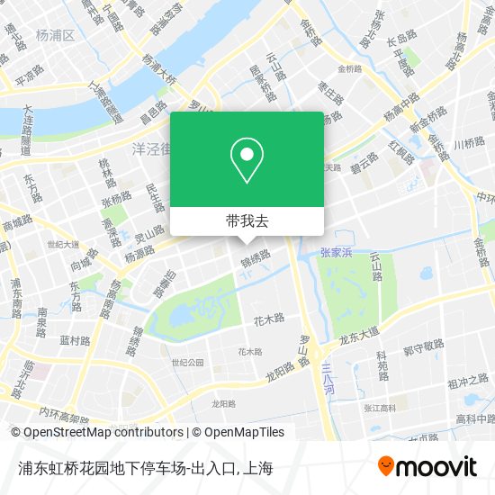 浦东虹桥花园地下停车场-出入口地图