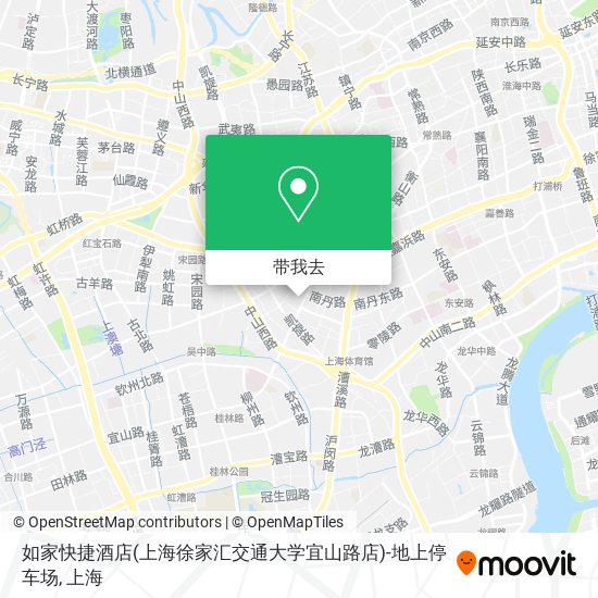 如家快捷酒店(上海徐家汇交通大学宜山路店)-地上停车场地图