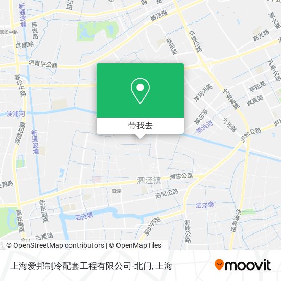 上海爱邦制冷配套工程有限公司-北门地图