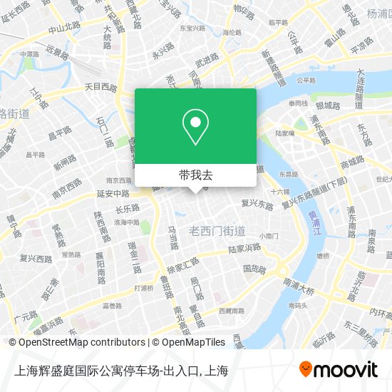上海辉盛庭国际公寓停车场-出入口地图