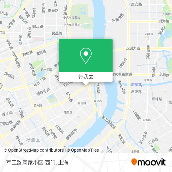 军工路周家小区-西门地图
