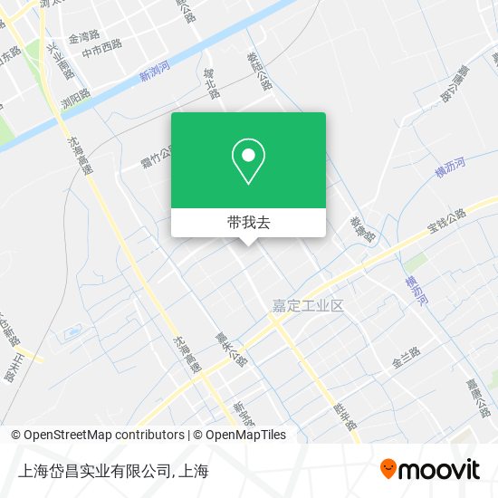 上海岱昌实业有限公司地图