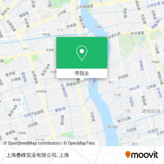 上海叠峰实业有限公司地图