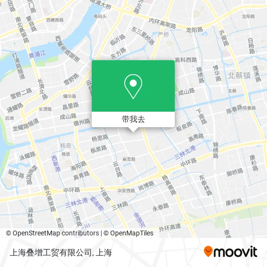 上海叠增工贸有限公司地图