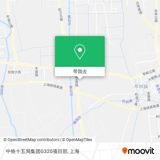 中铁十五局集团G320项目部地图