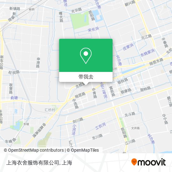 上海衣舍服饰有限公司地图
