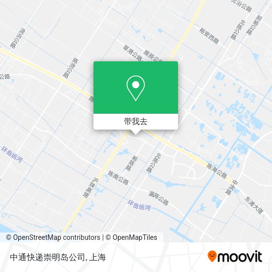 中通快递崇明岛公司地图