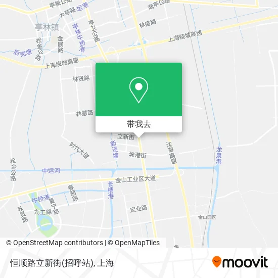 恒顺路立新街(招呼站)地图