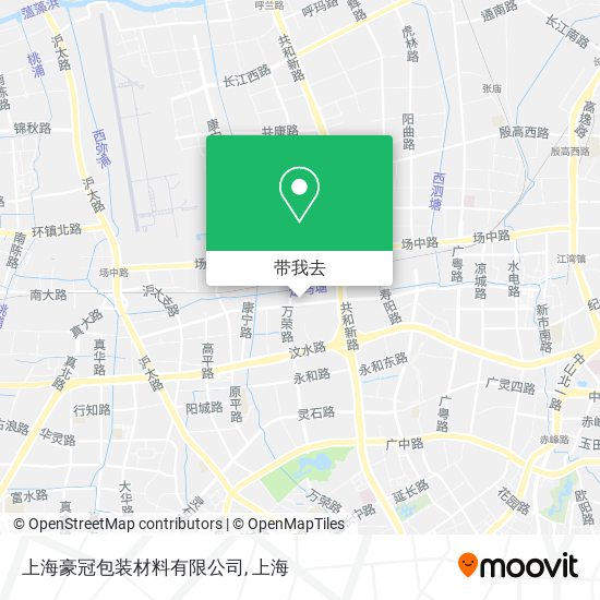 上海豪冠包装材料有限公司地图