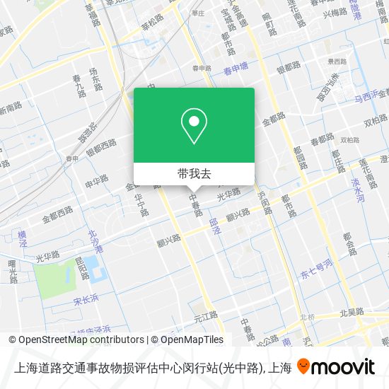 上海道路交通事故物损评估中心闵行站(光中路)地图