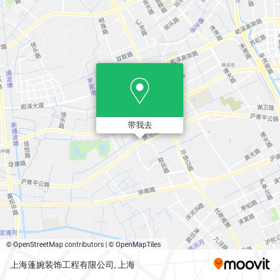 上海蓬婉装饰工程有限公司地图