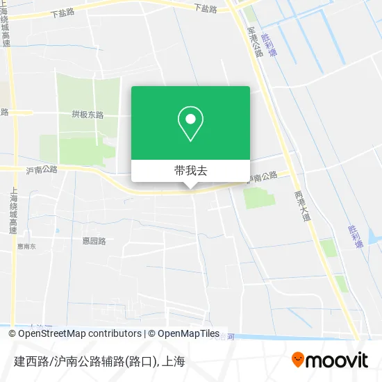建西路/沪南公路辅路(路口)地图