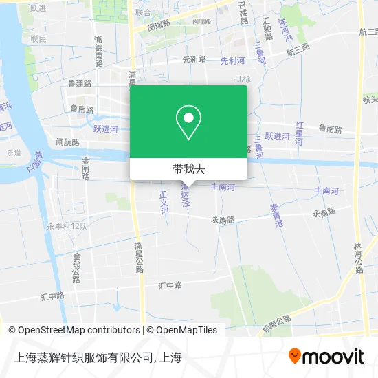 上海蒸辉针织服饰有限公司地图