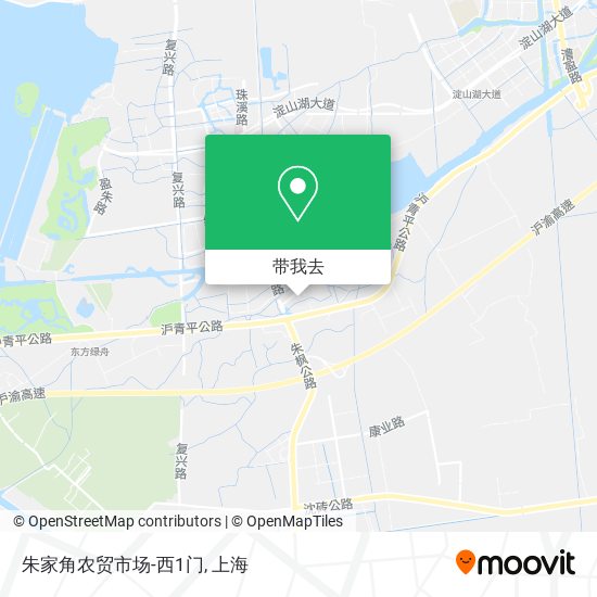 朱家角农贸市场-西1门地图