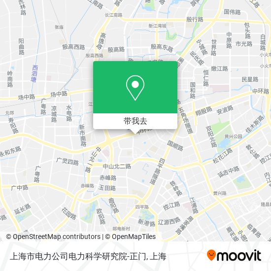上海市电力公司电力科学研究院-正门地图