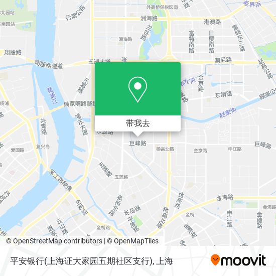 平安银行(上海证大家园五期社区支行)地图