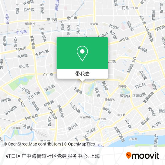 虹口区广中路街道社区党建服务中心地图