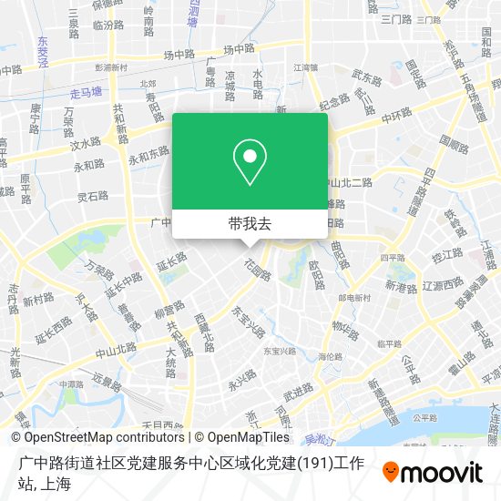 广中路街道社区党建服务中心区域化党建(191)工作站地图