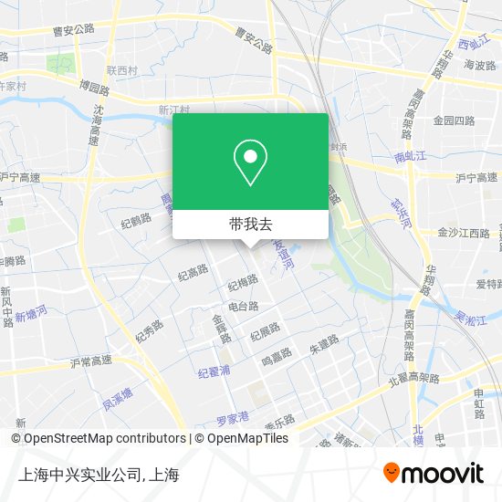 上海中兴实业公司地图