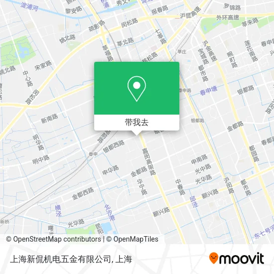 上海新侃机电五金有限公司地图