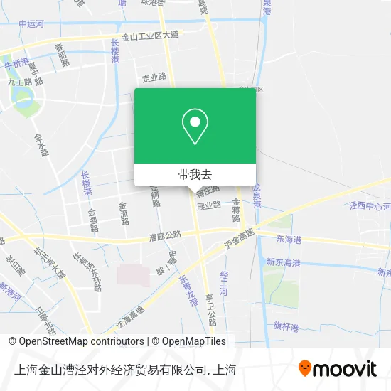 上海金山漕泾对外经济贸易有限公司地图