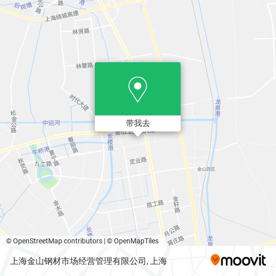 上海金山钢材市场经营管理有限公司地图