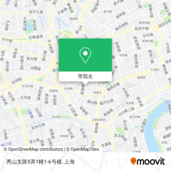 秀山支路5弄1幢1-6号楼地图