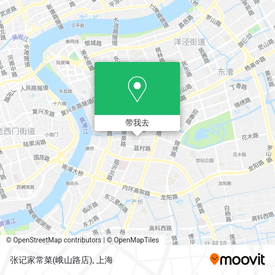 张记家常菜(峨山路店)地图