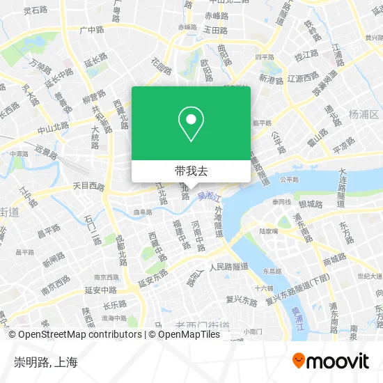 崇明路地图