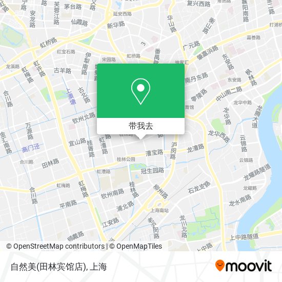 自然美(田林宾馆店)地图