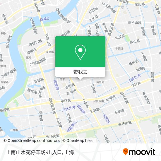 上南山水苑停车场-出入口地图