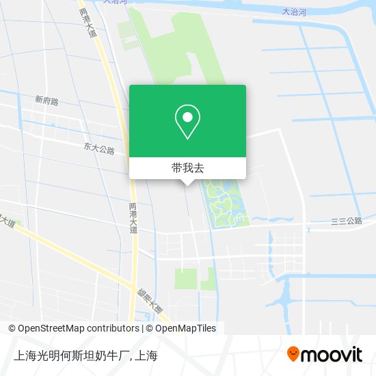 上海光明何斯坦奶牛厂地图