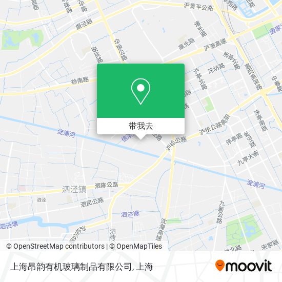 上海昂韵有机玻璃制品有限公司地图